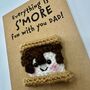 Personalised Smore Campfire Crochet Birthday Card Handmade, thumbnail 7 of 12