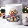 Personalised Poodle In Christmas Lights, thumbnail 7 of 10