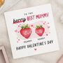 Personalised Strawberry Valentine’s Card For Mummy, thumbnail 1 of 7