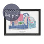 London Graduation Skyline Personalised Print, thumbnail 1 of 5