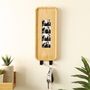 Solid Oak Photobooth Strip Frame Key Holder With Photo Printing, thumbnail 1 of 9