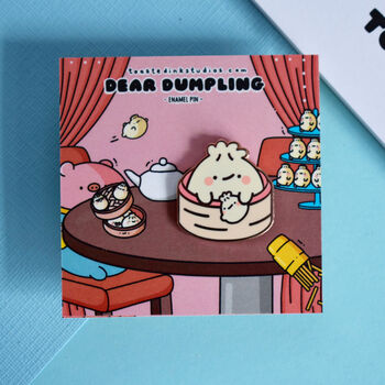 Cute Dumpling Enamel Pin, 7 of 7