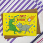 Dinosaur Birthday Card, Funny Birthday Card, thumbnail 2 of 3