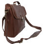 Personalised Leather Yale Clip Up Satchel, thumbnail 4 of 8