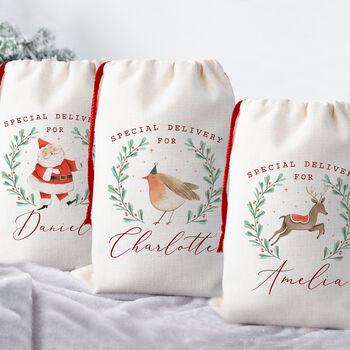 Personalised Christmas Santa Sack, 2 of 12