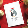 Personalised Happy First Christmas Daddy And Mummy Card, thumbnail 3 of 3