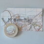 Map Keyring With Personalised Tag, thumbnail 1 of 5