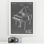 Anatomy Of A Piano Patent Print, thumbnail 4 of 6