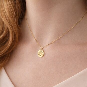 Waterproof Tarnish Proof Bee Coin Charm Necklace, 2 of 4