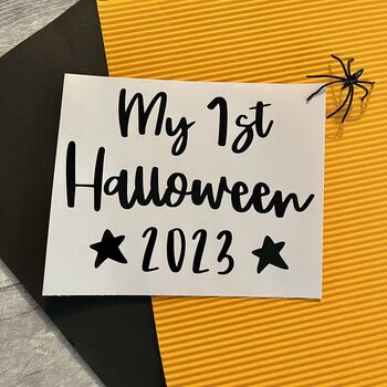 My First Halloween 2023 Pumpkin Sticker, 3 of 3