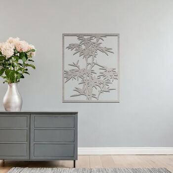 Modern Metal Bamboo Silhouette Wall Decor For Home Or Office, 6 of 11
