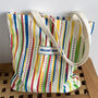 Canvas Bright Colourful Tote Bag, thumbnail 1 of 4