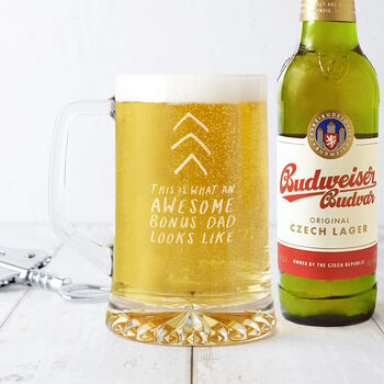 Awesome Dad Beer Tankard Glass, 2 of 5