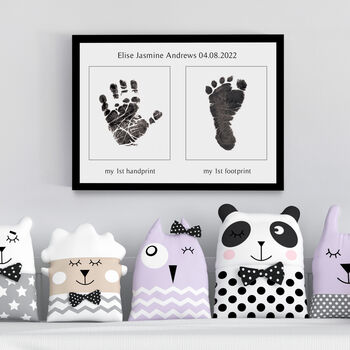 Personalised Baby Handprint And Footprint Artwork, 4 of 7