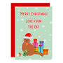 Merry Christmas From The Cat Cards Single/Boxed Set, thumbnail 1 of 2