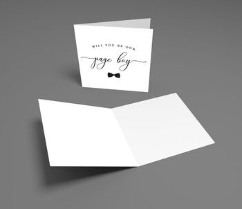 Page Boy Proposal Card – Wedding Invitation Card, 2 of 4