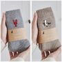 Lighthouse Wool Socks Embroidered Gift For Coastal Lovers, thumbnail 6 of 12