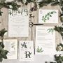 Greenery Botanical Wedding Stationery, thumbnail 1 of 12