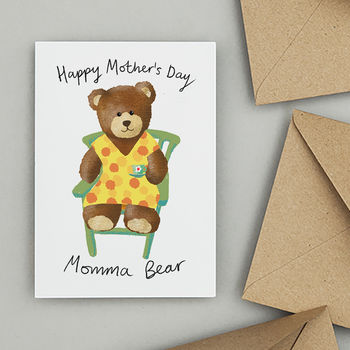 Traditional Teddy Bear Mother's Day Card, 2 of 3