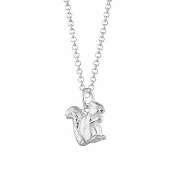 Squirrel Necklace, Sterling Silver Or Gold Plated, 10 of 10