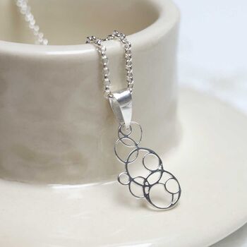 Sterling Silver Bubbles Necklace, 4 of 9