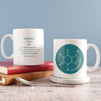 Personalised Chemical Compound 'Caffeine Fix' Mug, 2 of 11