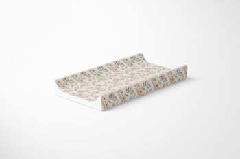 Vintage Floral Deluxe Baby Girl Anti Roll Wedge Changing Mat, 3 of 3