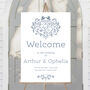 Monogram Wedding Welcome Sign, thumbnail 1 of 5