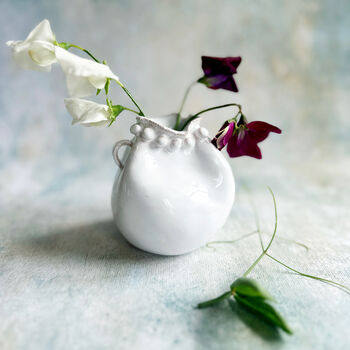 Single Stem Bud Vase: Petals And Pearls, 3 of 3