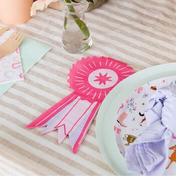 Pony Tales 'Show Ribbon' Set Of 16 Paper Napkins, 5 of 5