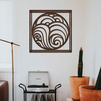 Abstract Elegance: Wooden Wall Art For Home Or Office, 5 of 12