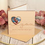 Valentines Day I Love You Photo Wooden Engraved Card, thumbnail 1 of 4