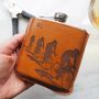 Cyclists Personalised Hip Flask In Gift Box, thumbnail 1 of 12
