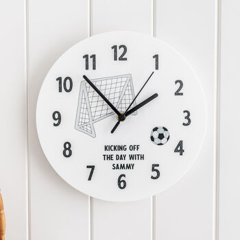 Personalised Sports Football Themed Clock, 3 of 4