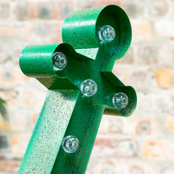 Large Green Rusty Anchor LED Light, 4 of 6