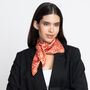 Ditsy Red Silk Neckerchief, thumbnail 7 of 7