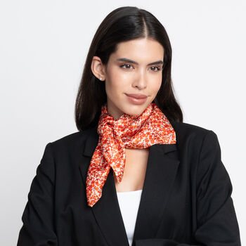 Ditsy Red Silk Neckerchief, 7 of 7