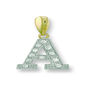 Delicate Monogram 9 K Solid Gold Pendant, thumbnail 2 of 12