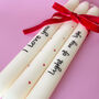 Personalised Love Letter Hand Painted Candle Sticks, thumbnail 10 of 10