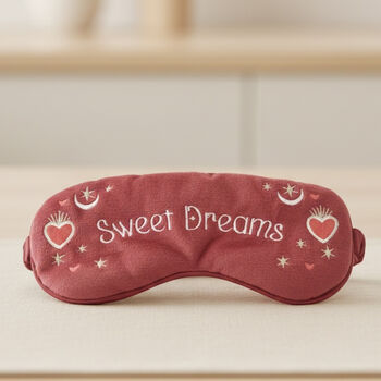 Sweet Dreams Plush Eye Mask And Sleep Mask Gift For Her, 4 of 5