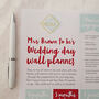 Personalised Wedding Wall Planner, thumbnail 8 of 10