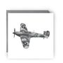Hurricane Aircraft Greeting Card, thumbnail 1 of 4