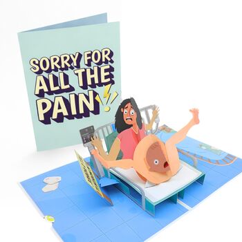 'Sorry Mum' Cheeky Pop Up Mother's Day Card With Funny 3D Birth, 9 of 10