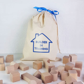 Personalised Wooden Building Blocks Gift Set, 7 of 9