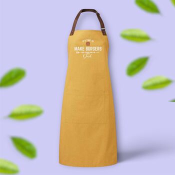 Personalised 'It's Time Make Burgers' Adult Apron, 5 of 8