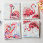 Flamingo Italian Marble Drinks Coasters Set, thumbnail 1 of 5