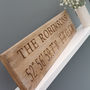 Contemporary Engraved Oak Family Location Sign, thumbnail 2 of 3
