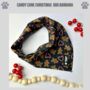 Candy Cane Christmas Dog Bandana, thumbnail 1 of 3