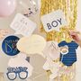 Gold Foiled Gender Reveal Party Photo Booth Props, thumbnail 1 of 2