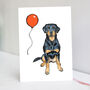 Rottweiler Birthday Card, thumbnail 1 of 9